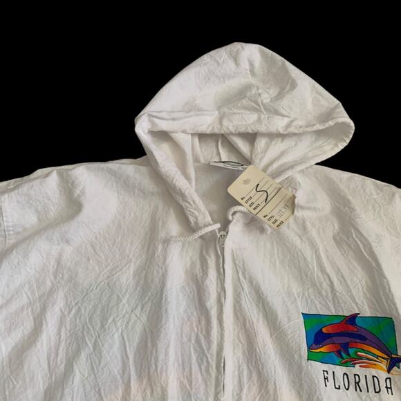 Cottonseed Men's Size S Florida Full Zip Dolphin VTG Windbreaker Jacket New - Picture 16 of 16